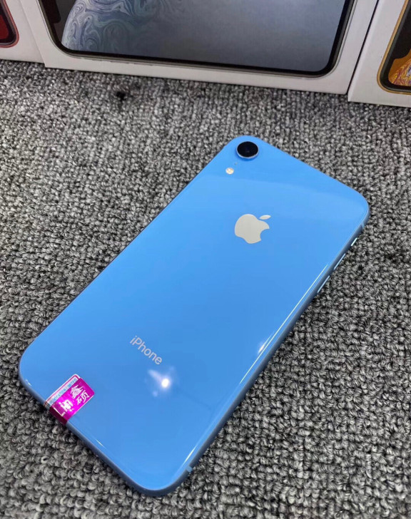 蓝色XR苹果手机iphonexr有面容 苹...