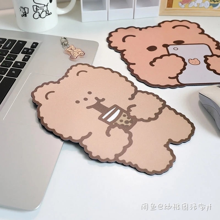 可爱的女生鼠标垫小号ins风创意书桌垫滑鼠...