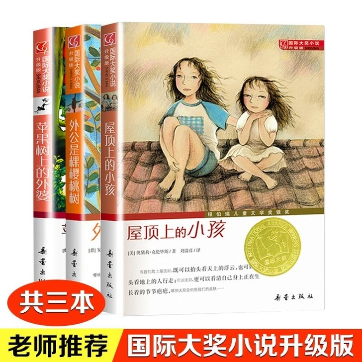 国际大奖小说共3册 屋顶上的小孩+外公是棵...