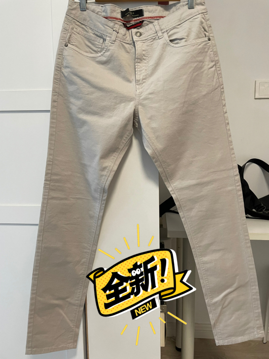 全新Zara 男士休闲裤，纯棉材质，修身版...