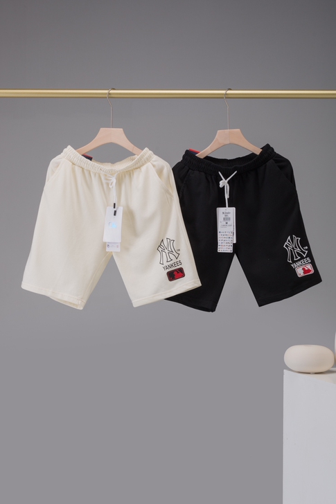 MLB/NY柜子夏季五分裤男女情侣款运动休...