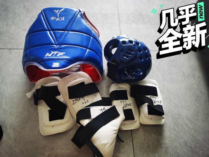 儿童跆拳道七件套护具,几乎全新,出闲置,有...