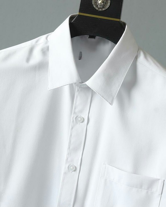 免烫！质感好！夏季白衬衫短袖男休闲通勤半袖...