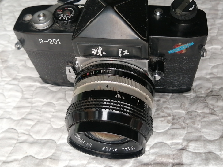 珠江S-201单反相机带镜头，功能正常，把...