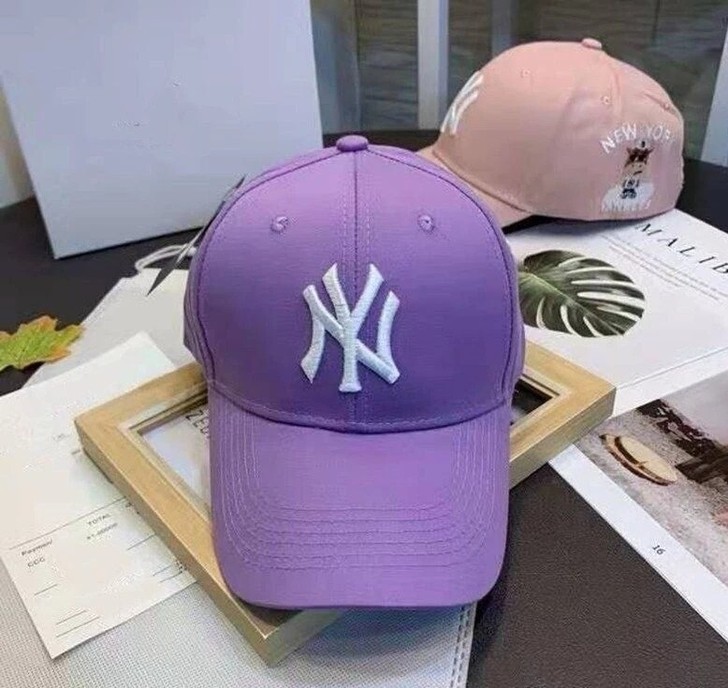 新款韩版百搭NY字母棒球帽女休闲时尚显脸小...