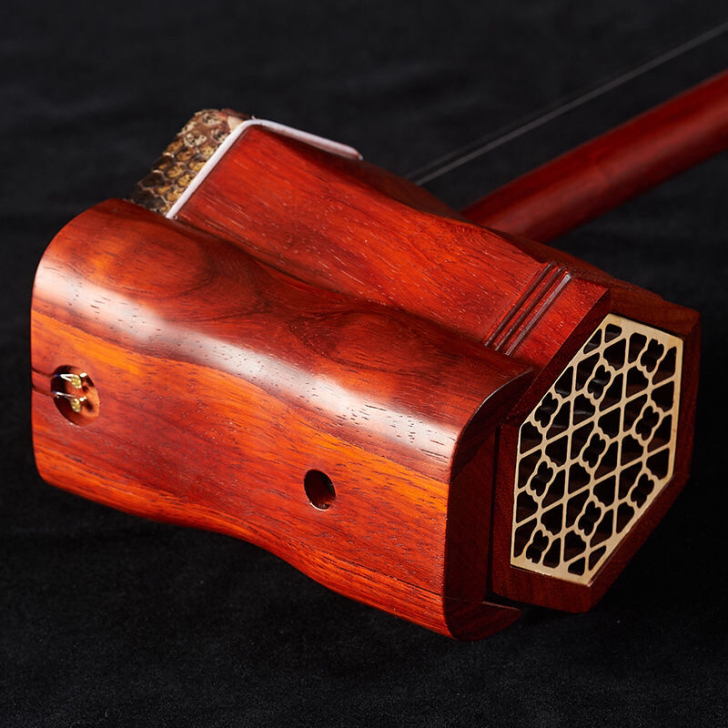 【原价1600】全新红木骨雕演出级二胡便宜...