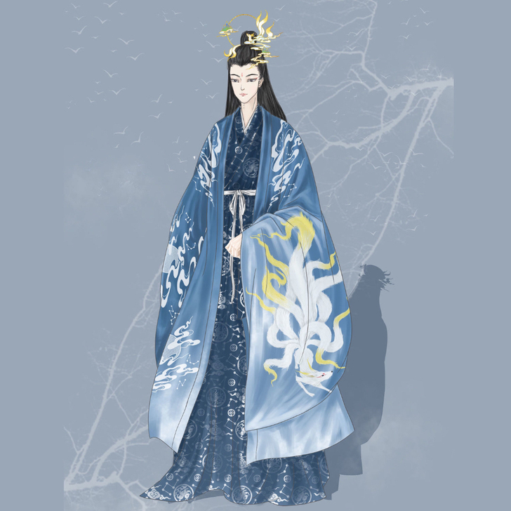 全新【九尾天狐】雾外江山原创正版男女情侣款...