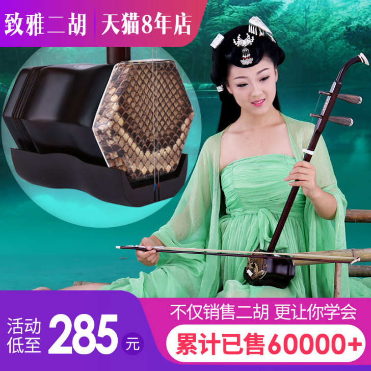 致雅苏州红木二胡乐器初学者入门成人儿童通用...
