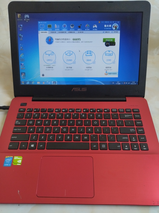 华硕X455KF笔记本电脑，i3四代2G独...