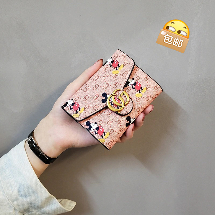 ins2021新款米老鼠欧美钱包女短款可爱...