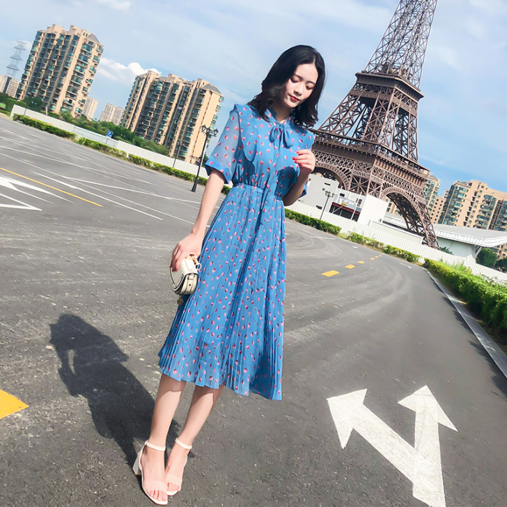 ◆DORRIE◆淑女风夏季新款收腰连衣裙，