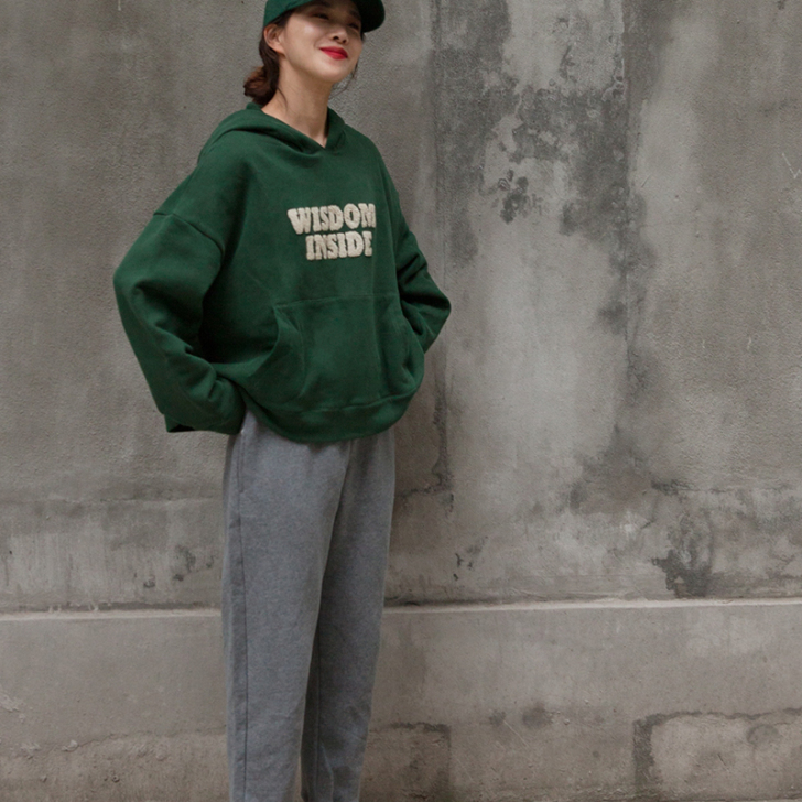 Bloomer/自制冬季新款加绒纯棉休闲百...