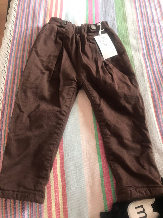 110码全新 未摘吊牌 加绒加厚儿童裤子