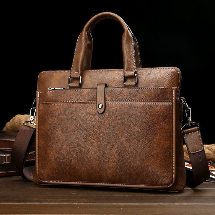 高品质尾货男包真皮商务手提包韩版公文包休闲...