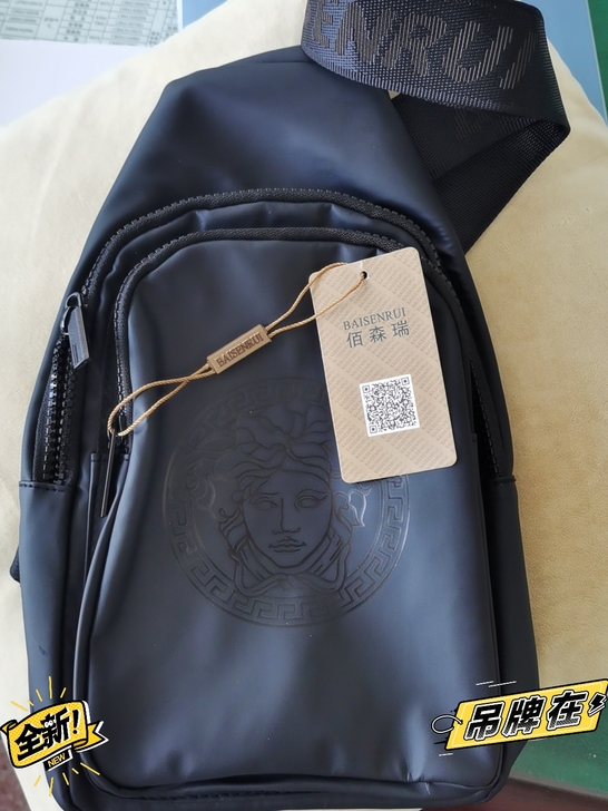 全新正品佰森瑞男士斜挎胸包~牛津无纺布,防...
