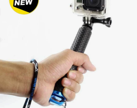 GoPro10/9可伸缩自拍杆19寸手持自...
