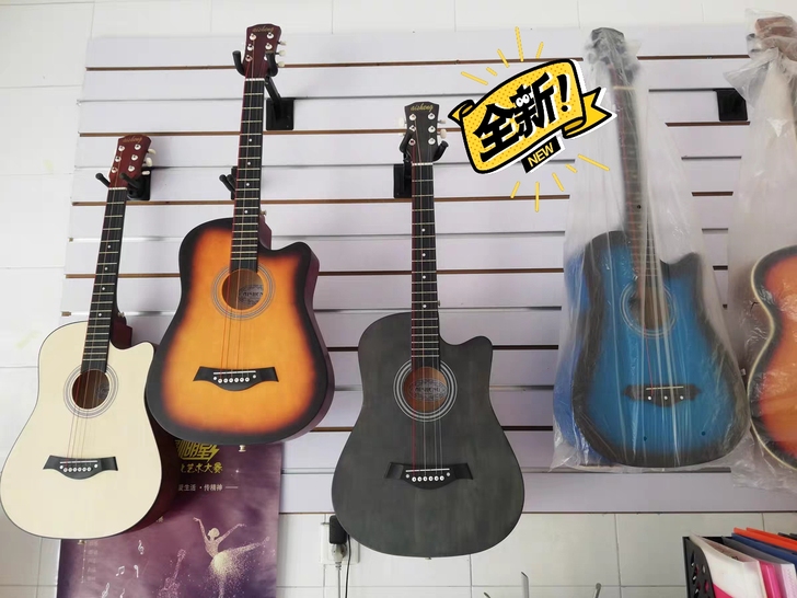 实体店不干了全新处理38寸单板吉他41寸初...