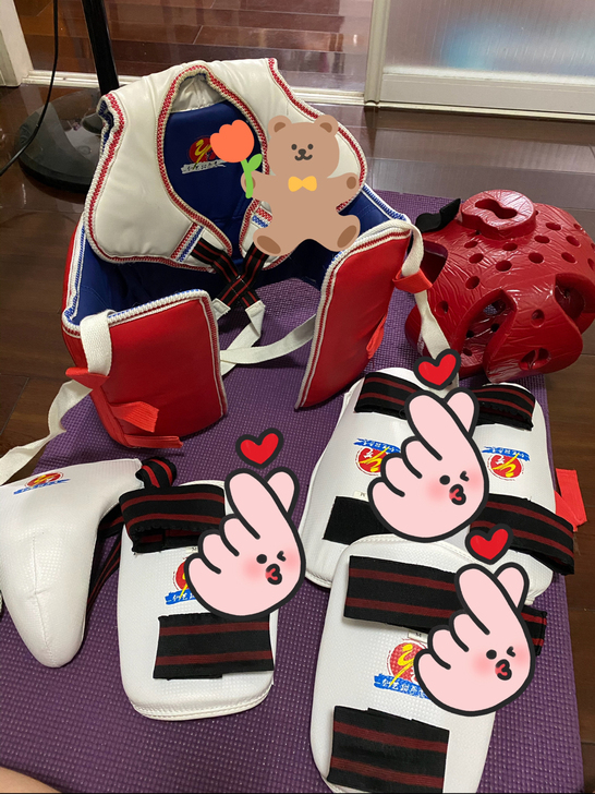 跆拳道护具7件套，3#，适合145-160...