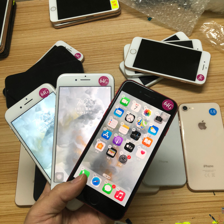苹果8无指纹64g 256g 工作里备用机...