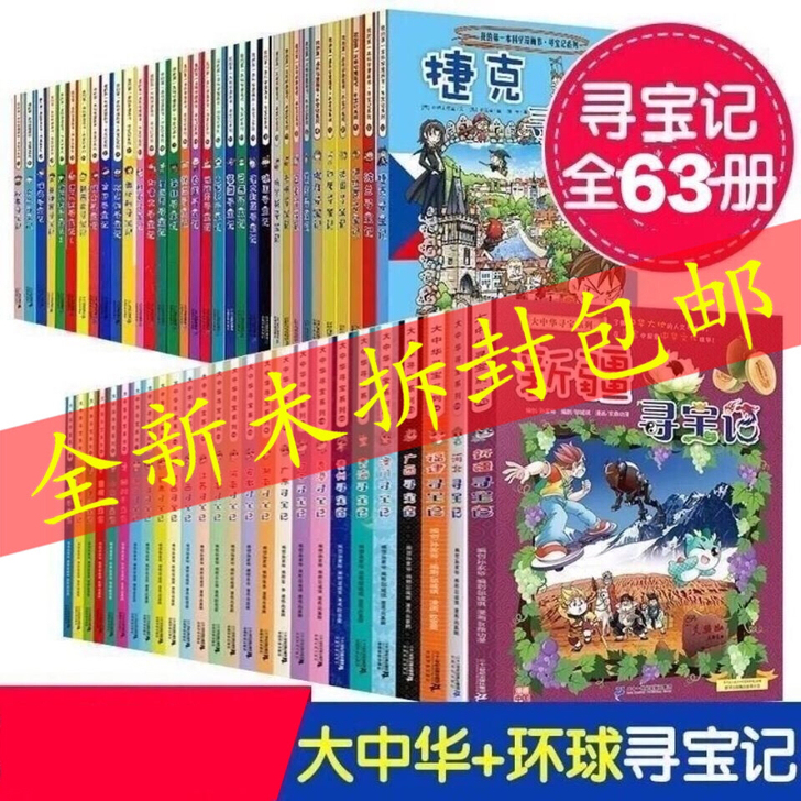 寻宝记系列全套63册大中华寻宝记27册+环...