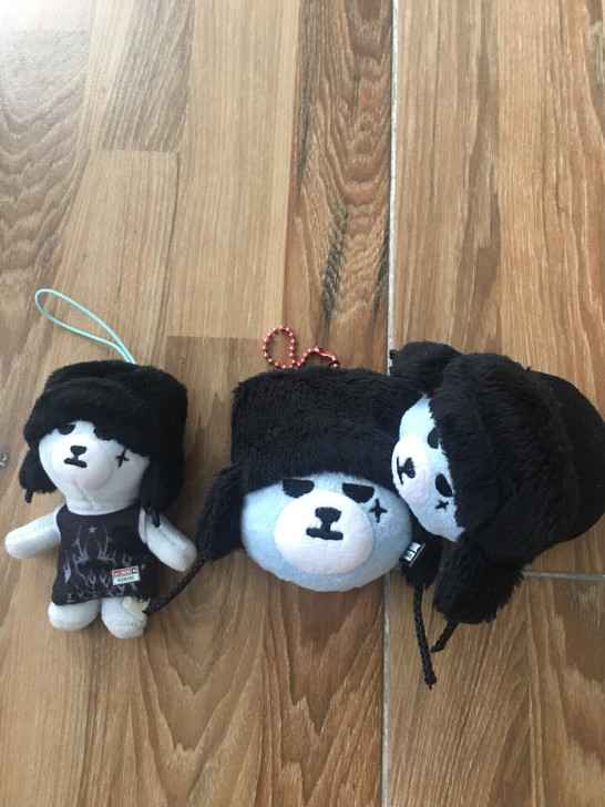 GD 权志龙 GD熊雷锋帽 2个 钥匙扣 ...