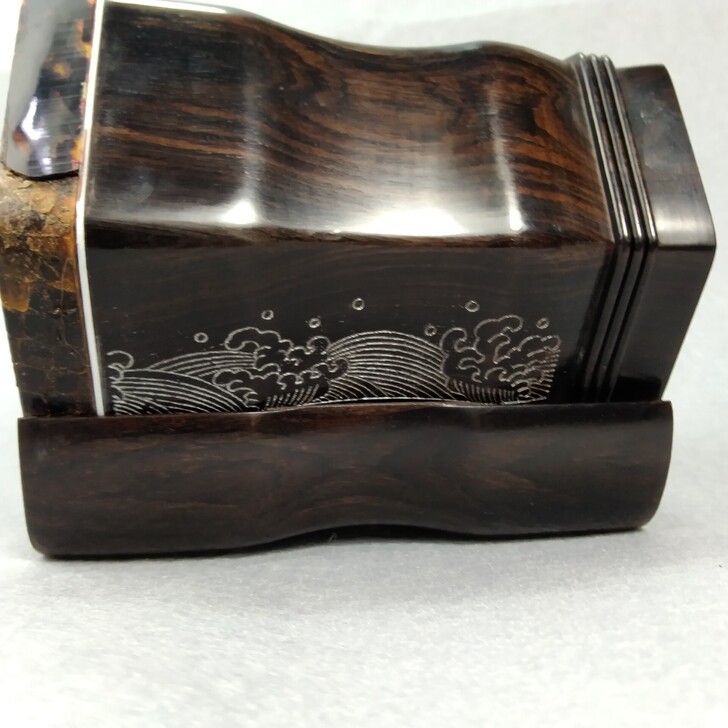 黑檀木二胡筒子圆孔