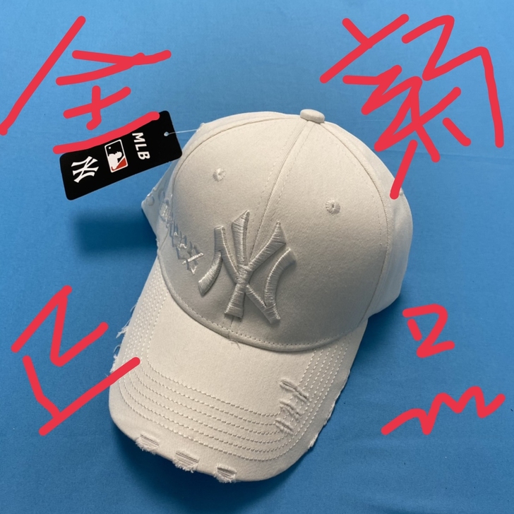 MLB情侣帽子棒球帽洋基队NB透气刺绣鸭舌...