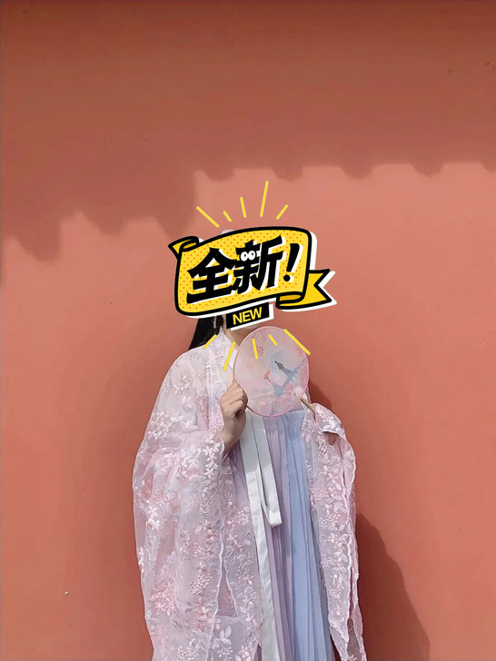 【清仓白菜价】春樱汉服女襦裙齐胸齐腰套装超...