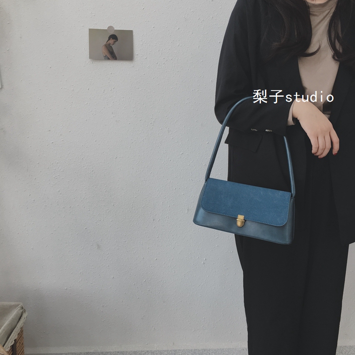 复古法棍包女包2020流行新款潮韩版百搭单...