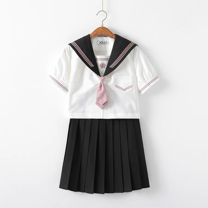 全新 JK 长袖 衬衫 海军领 白色 紫色...