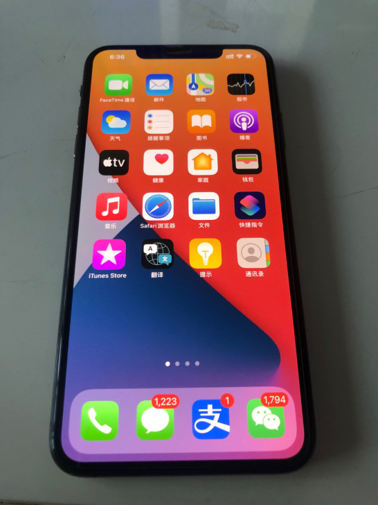 iPhone XS MAX黑色256G,国...