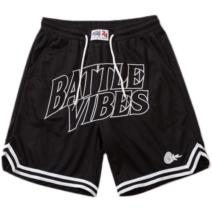 夏季新款嘻哈运动短裤美式街头宽松嘻哈百搭五...