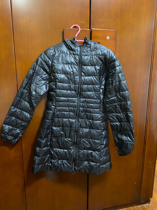 女士超轻连帽羽绒服 S码 8成新