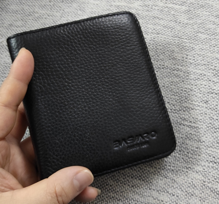 女士真皮小钱包，头层牛皮短款女钱包，皮质手...