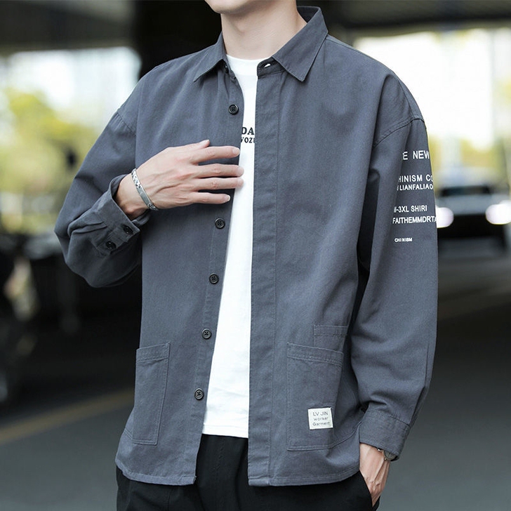 【外贸尾货】100%纯棉男士长袖衬衫休闲宽...