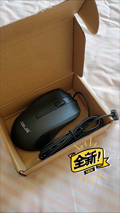 【清仓】华硕有线鼠标约1.7米静音USB口...