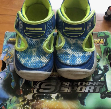 正品 Skechers轻便宝宝平底鞋 夏...