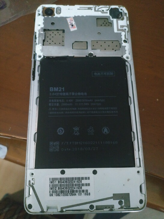 小米note 64g高配 尸体机