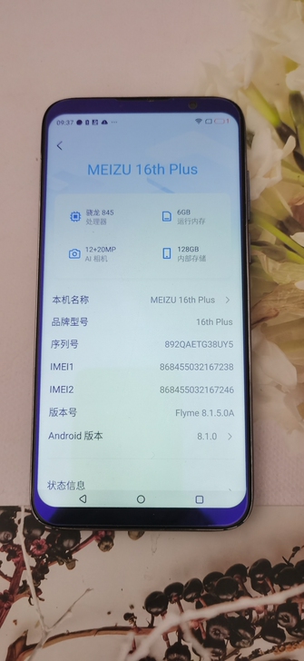 魅族16th plus 6+128全网通骁...