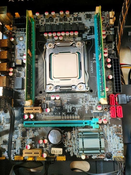 电脑主板cpu内存条e5 2660v2 1...