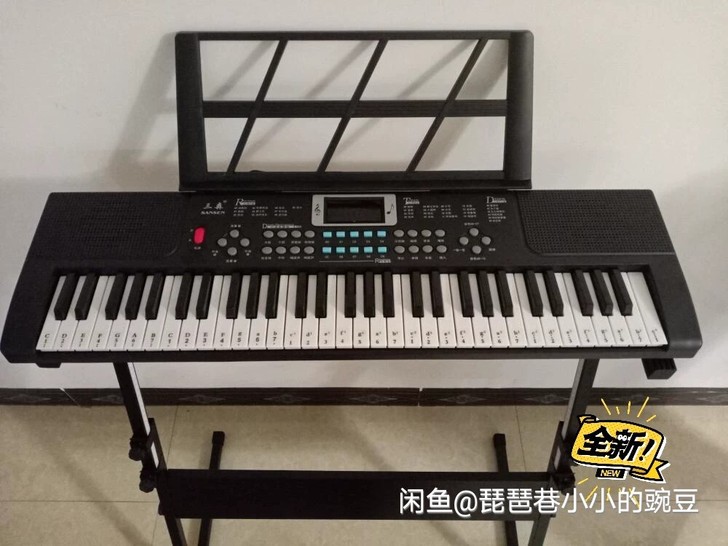 电子琴全新，琴膜还没有去，全新的，现在用不...
