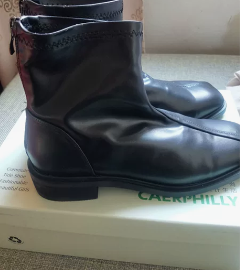 方头后拉链短靴,沈阳鞋,不加绒,36正码,...