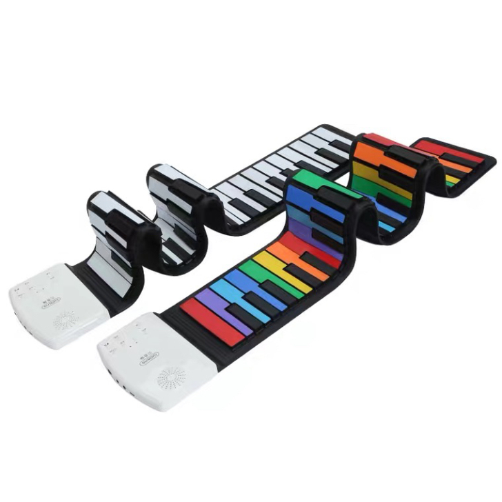 贝恩施宝宝电子琴儿童手卷钢琴初学者3-6岁...