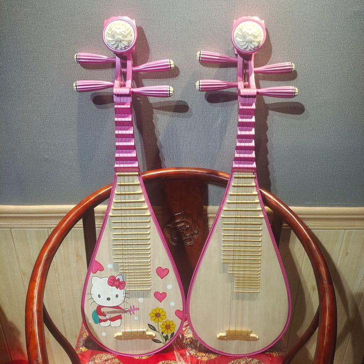 粉色儿童琵琶直接拍下包邮＋赠送粉色琵琶包 ...