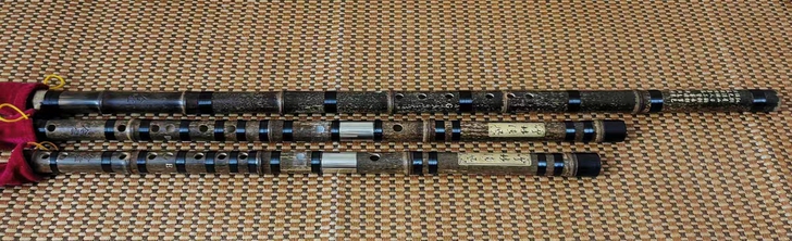 紫竹笛双插二节演奏笛子琴行倒闭低价亏本处理...