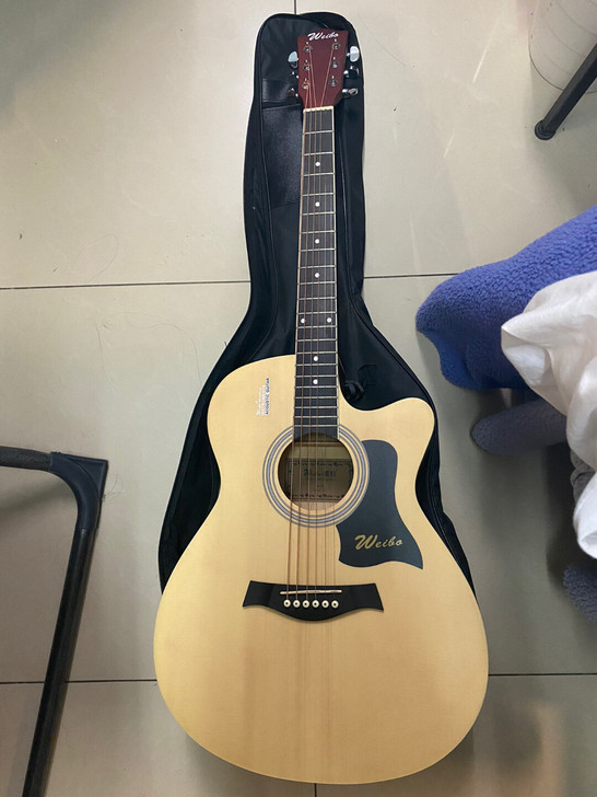 威伯单板民谣吉他初学者专用男女生新手入门练...