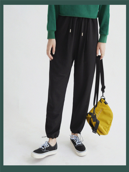 x瞌睡兔工装裤子女2020新款运动裤直筒宽...