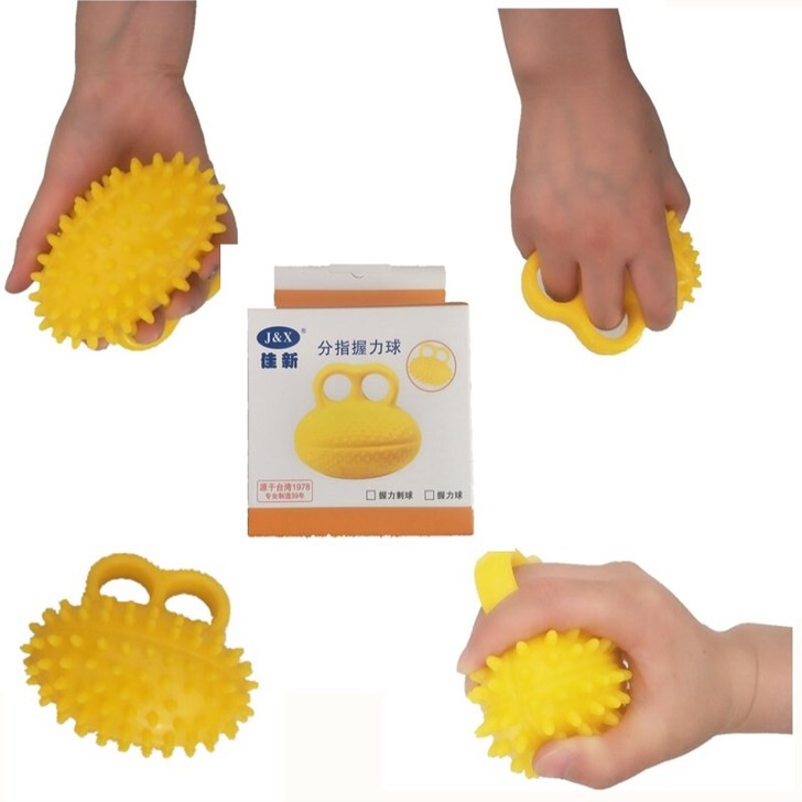 全新佳新握力球分指老人病人锻炼手力握力器中...