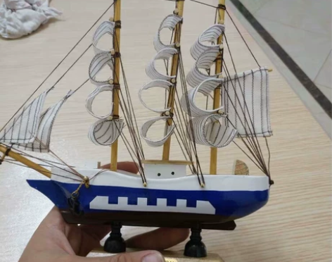 北欧风创意帆船模型一帆风顺装饰品摆件 感兴...