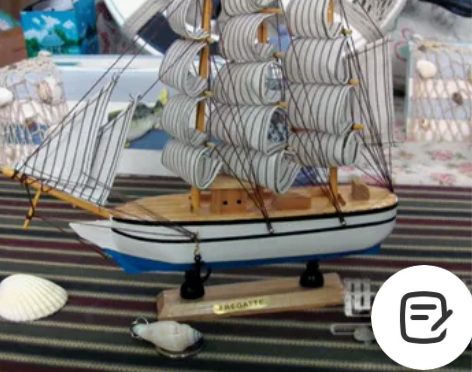 地中海装饰创意摆件大号帆船模型装饰品一帆风...